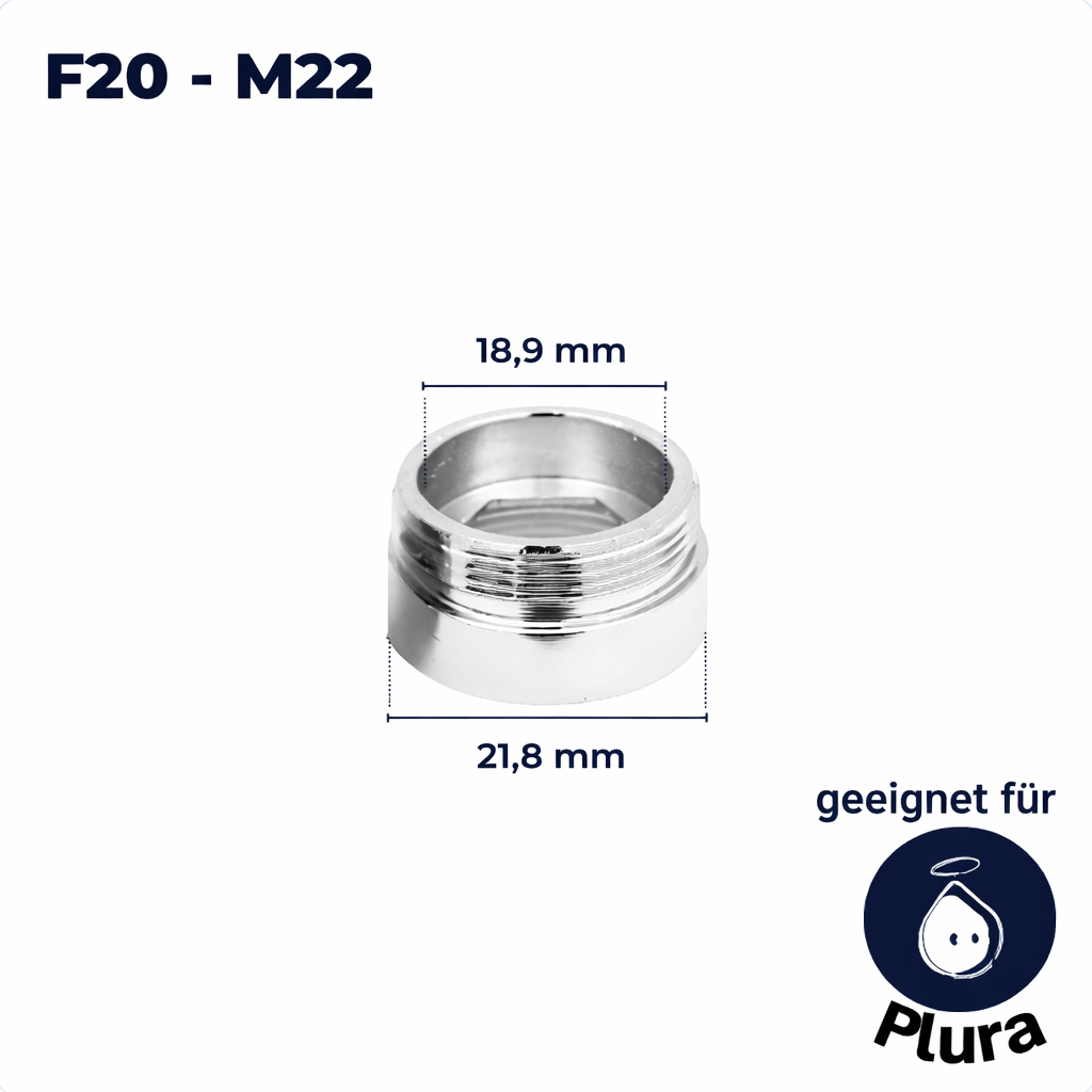 F20–M22 Hahnadapter
